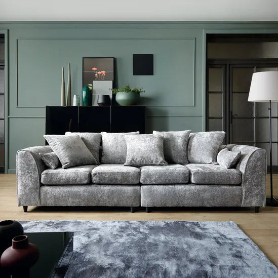 Light Grey 4-Seater Couch for Cozy Living Rooms