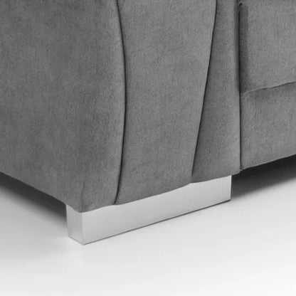 Durable Verona Corner Sofa in Light Grey Fabric