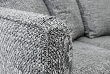 Grey Textured Corner Sofa for a Cozy Home Look